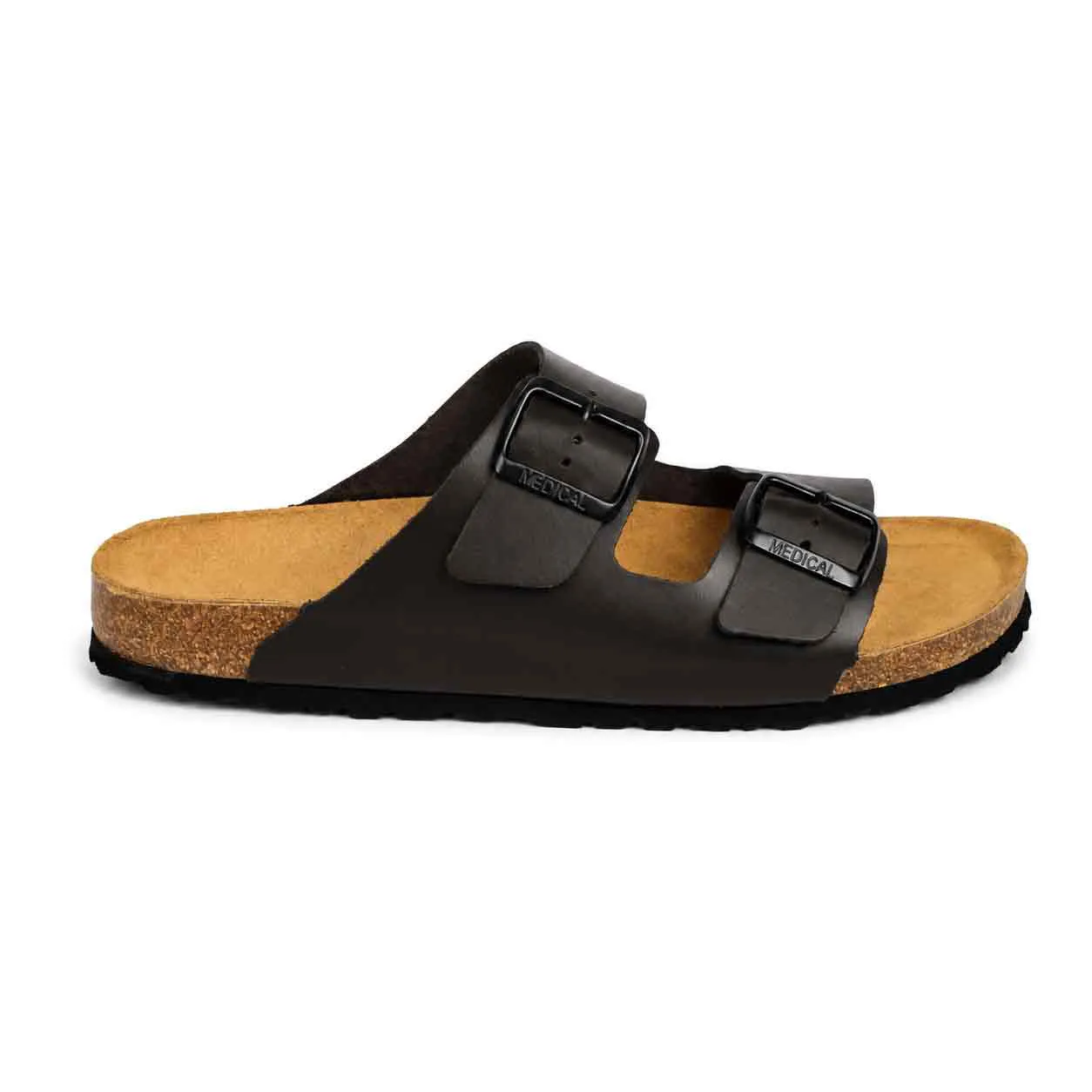 Sandale pour homme s030-1 marron cuir  miniature